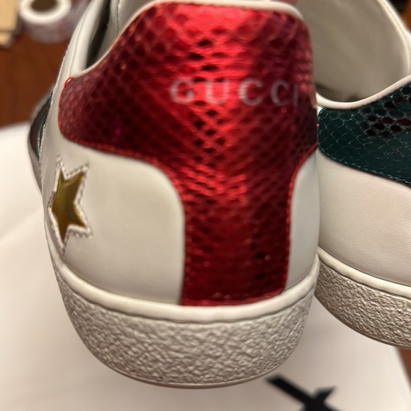 Sold on eBay Preowned gucci ace sneakers with star pattern. Size 42 - Picture 5 of 12